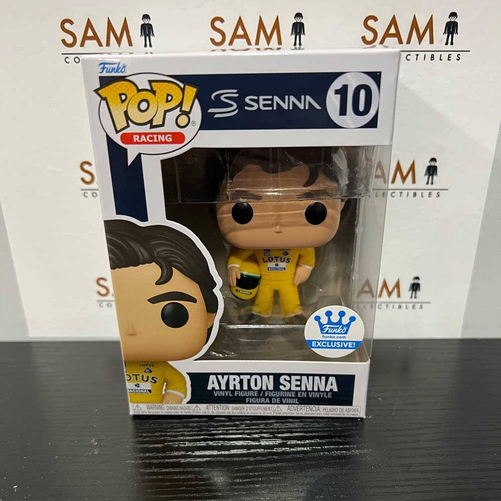 Funko Pop! Ayrton Senna (Lotus Racing Suit) #10 Exclusive + Protector